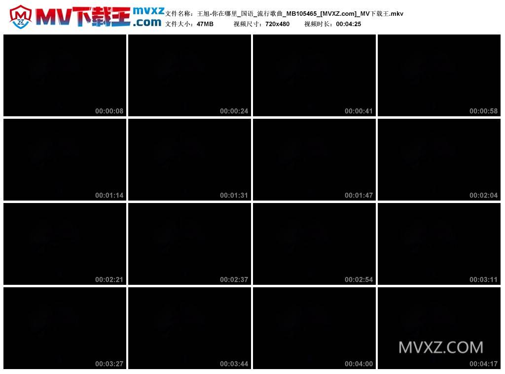 王旭-你在哪里_国语_流行歌曲_MB105465